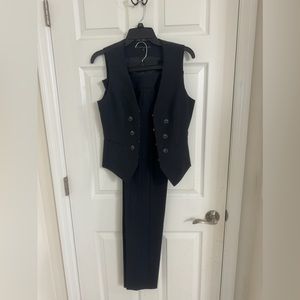 Antonio Melani Vest Pant Suit. Size 4 Pinstripes